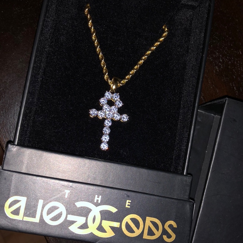 Diamond Cross Gold Chain